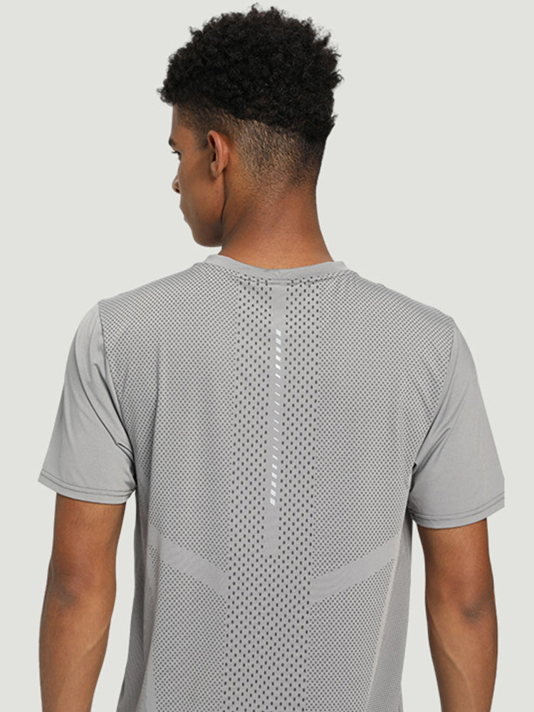 Men's Breathable Crew Neck Mesh T-shirt