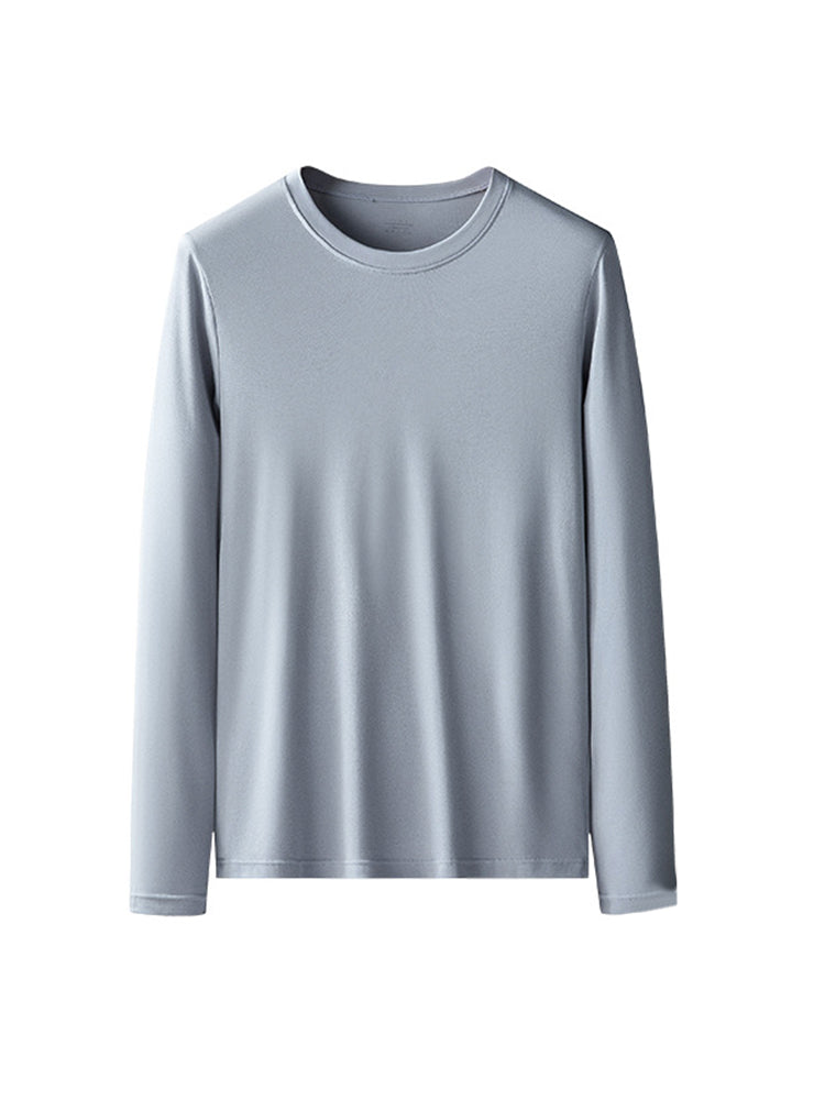 Men's Double-sided Modal Long-sleeved Solid Color T-shirt