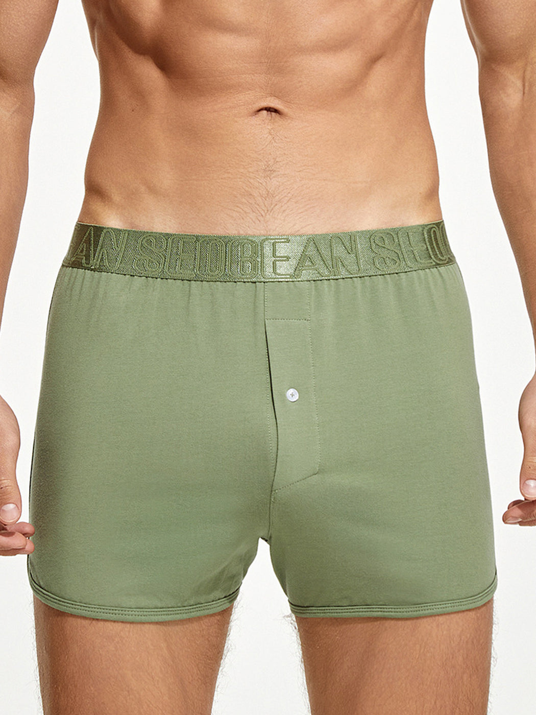 Men's Knitted Boxers With Button Fly
