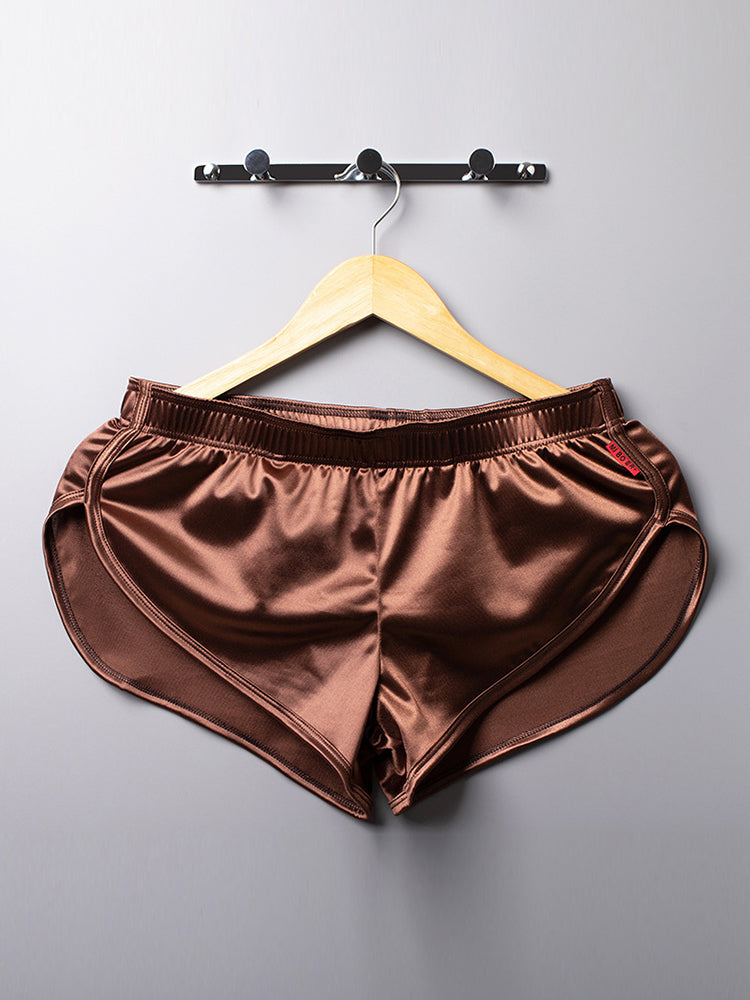 Men's Lounge Pants Comfortable Breathable Silky Sleep Shorts