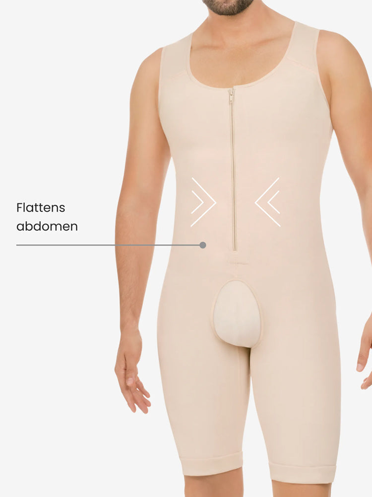 Men's Abdomen Body Shaper Legs Control Bodysuit