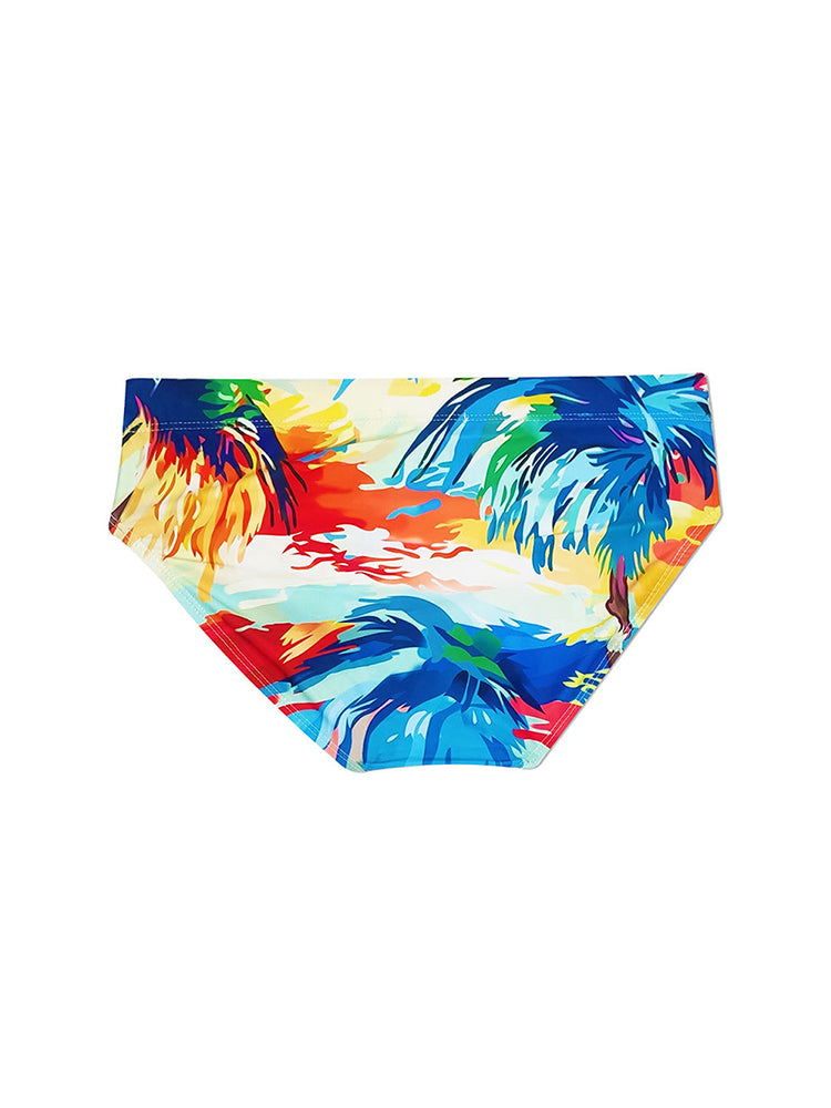 Men's 3D Pouch Ink Art Beach Swim Brief