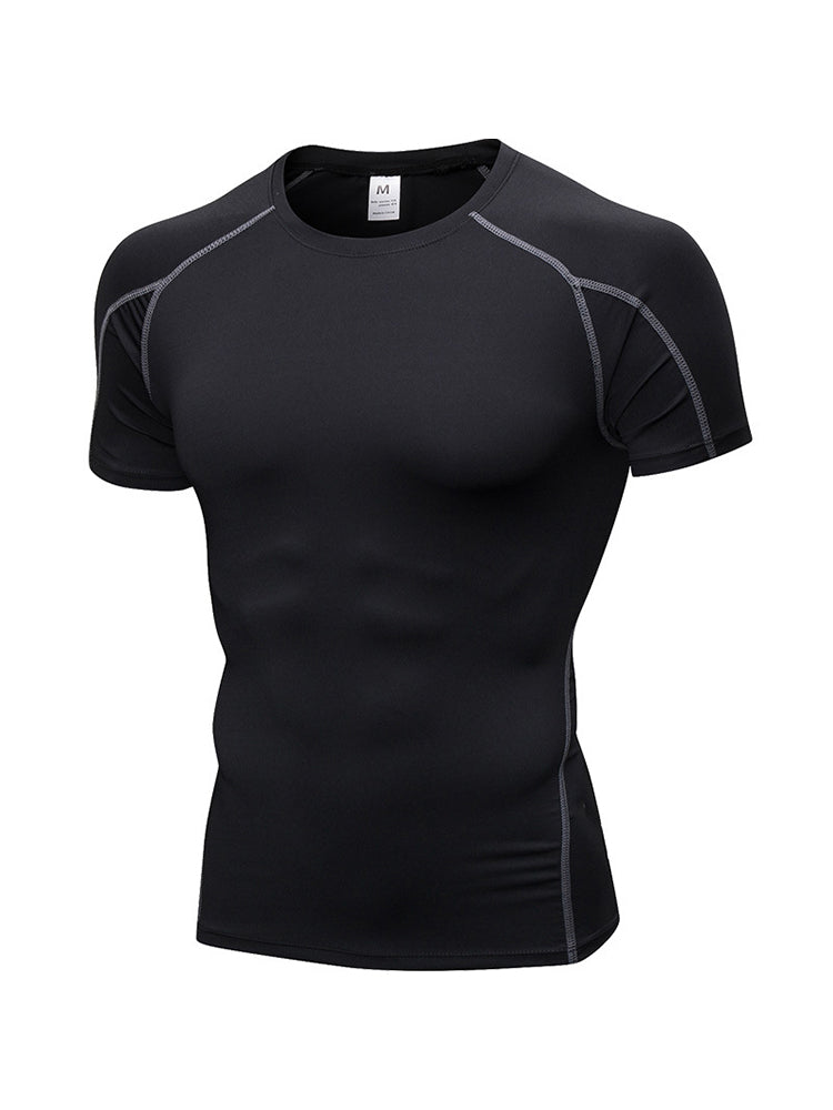 Men's Simple Tight Short Sleeve