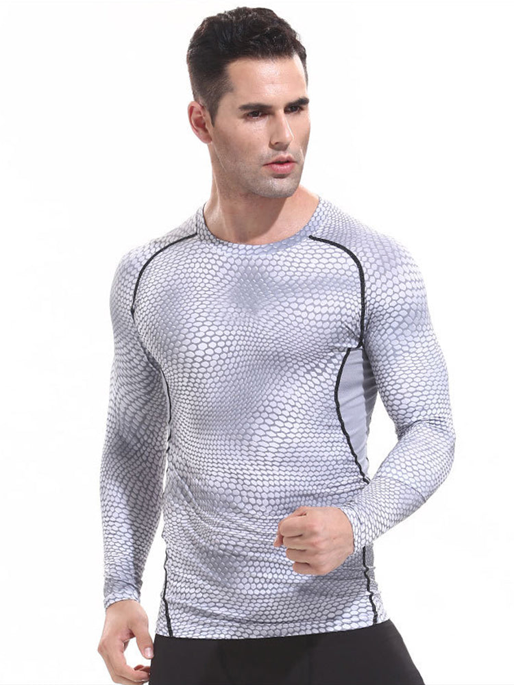 Printed Breathable Tight Blazer for Men