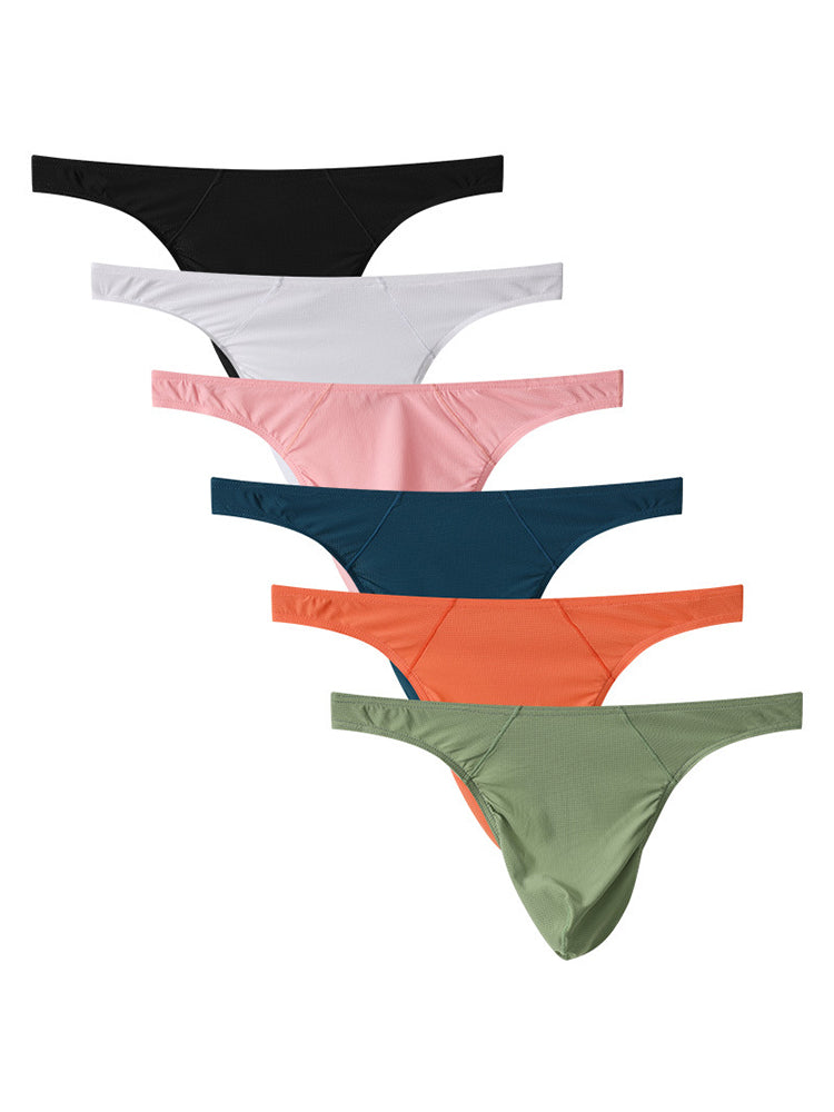 3-pack Men's Low Waist Sexy Mesh Thong