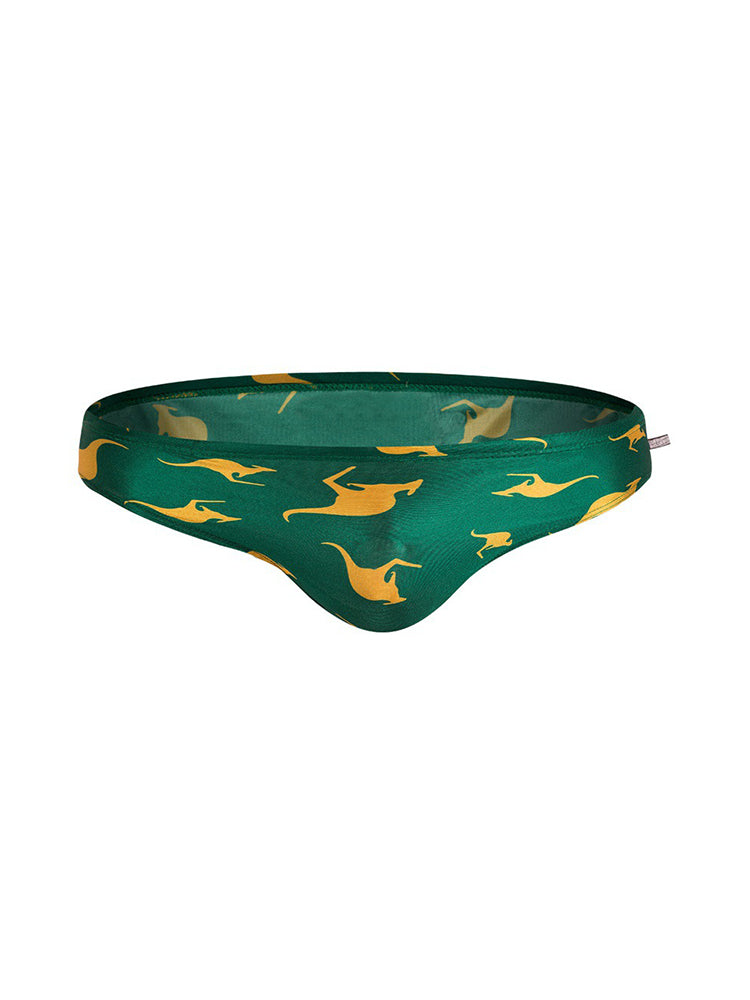 Men's Low-Rise Stylish Print Swim Briefs