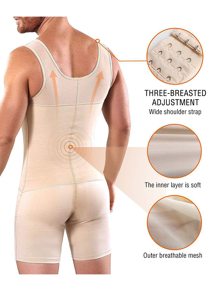 Men Shapewear Tummy Control Slimming Bodysuit