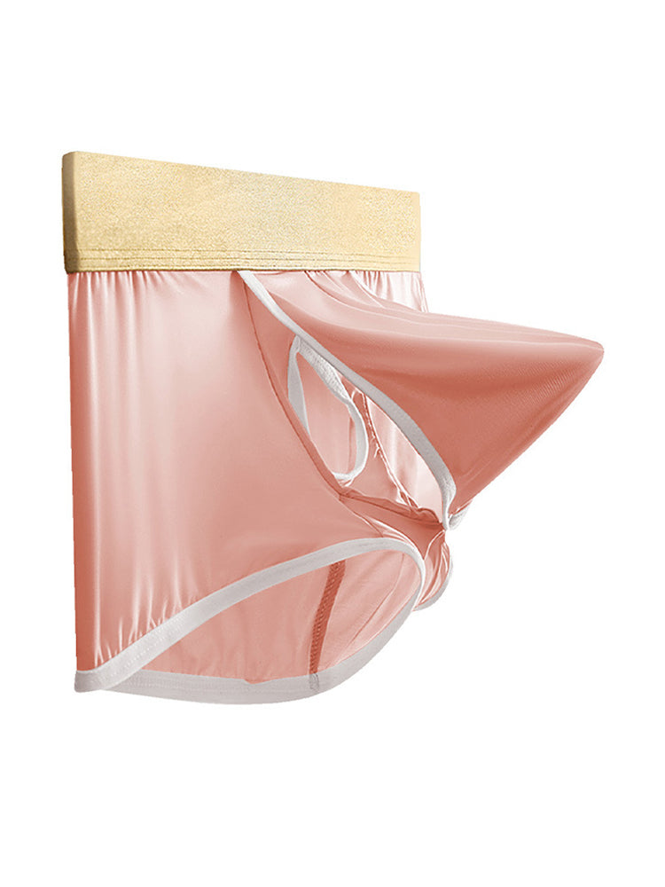 4 Pack Men's Ice Silk Breathable Separate Ultra-Thin Trunks