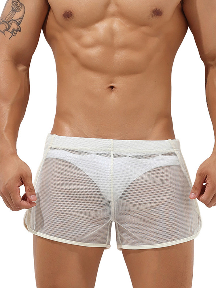 Men's Sexy See Through Mesh Boxer Shorts
