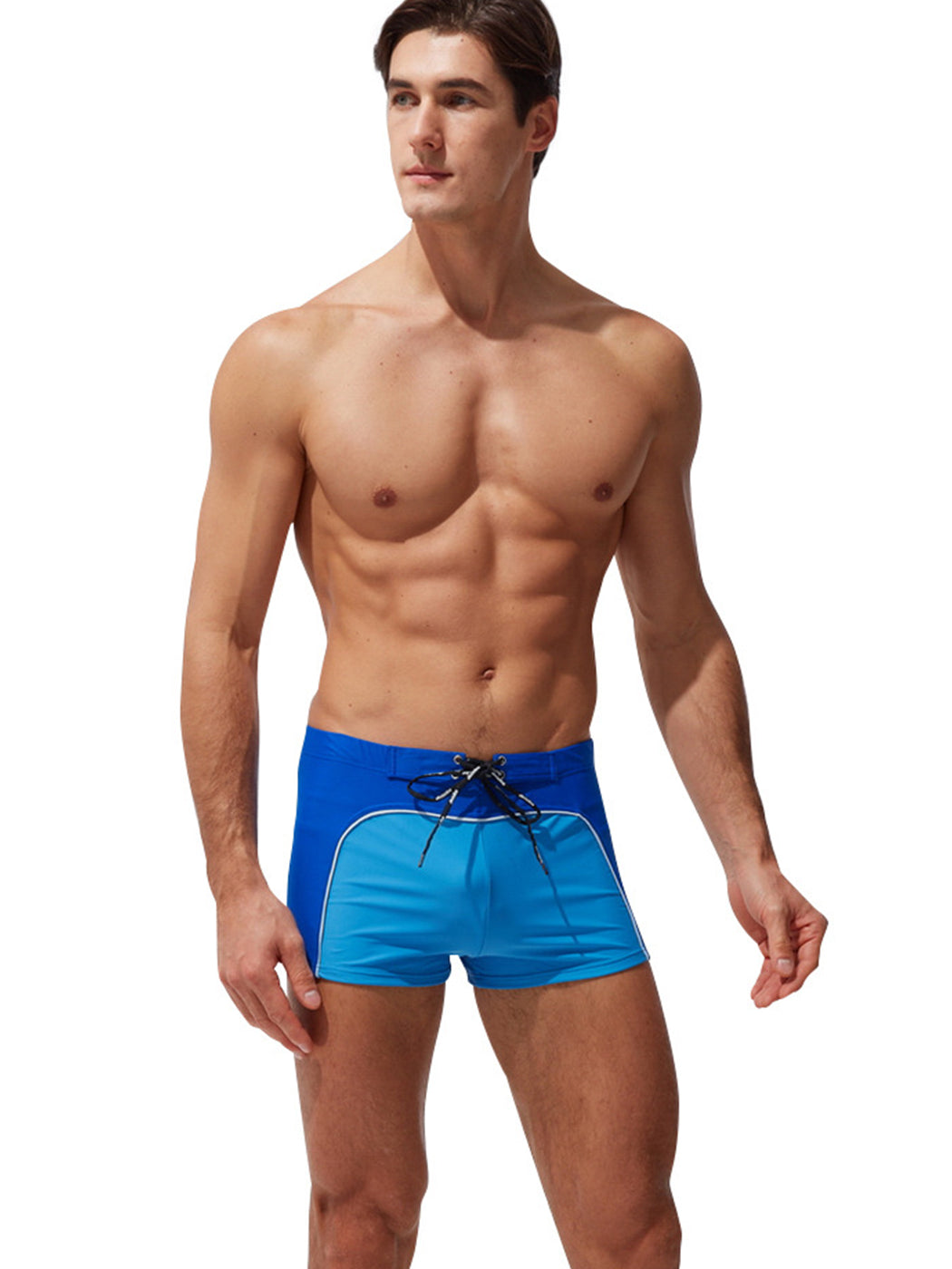 Men's Smooth Wave Swim Trunk With Drawstring