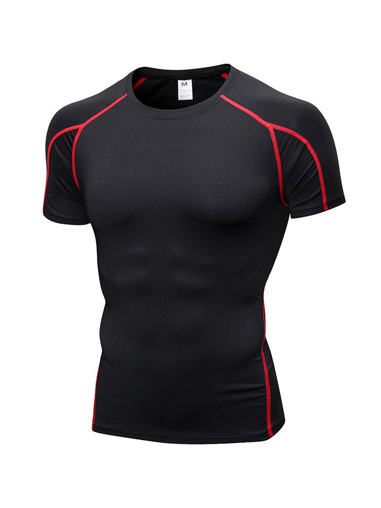 Men's Simple Tight Short Sleeve