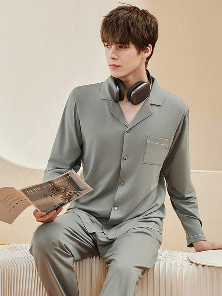 Modal Cotton Comfortable Couple Pajamas Set