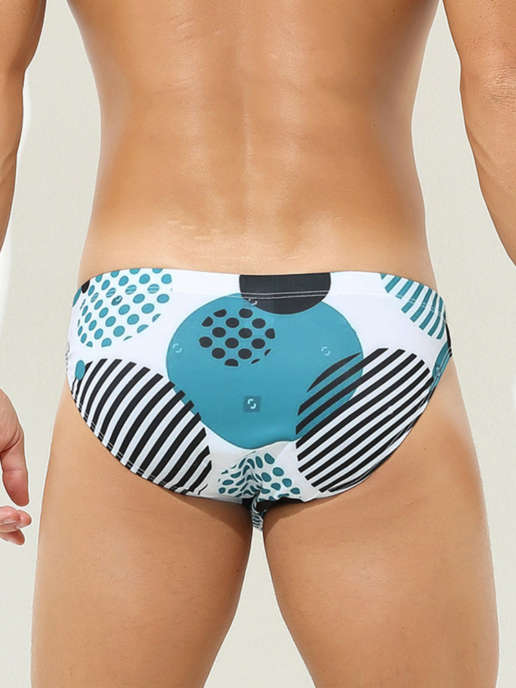 Men's Colorful Low-rise Briefs With Drawstring