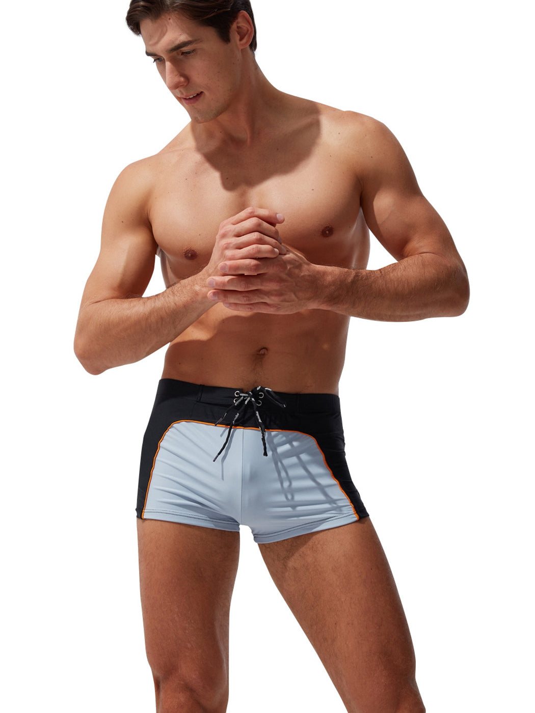 Men's Smooth Wave Swim Trunk With Drawstring