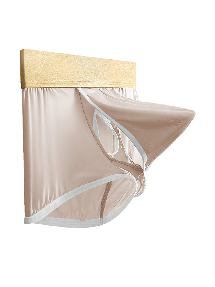 4 Pack Men's Ice Silk Breathable Separate Ultra-Thin Trunks