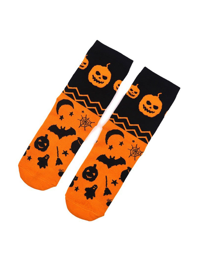 4 Pack Halloween Gift Socks Fun and Casual Cotton Crew Socks