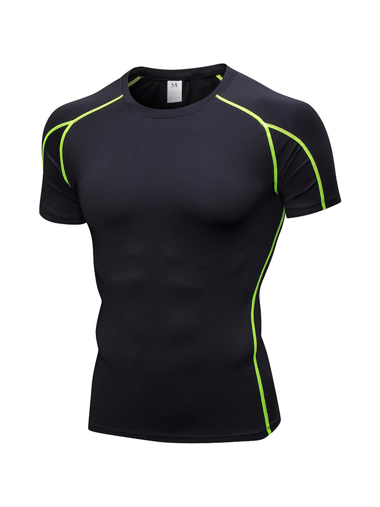Men's Simple Tight Short Sleeve