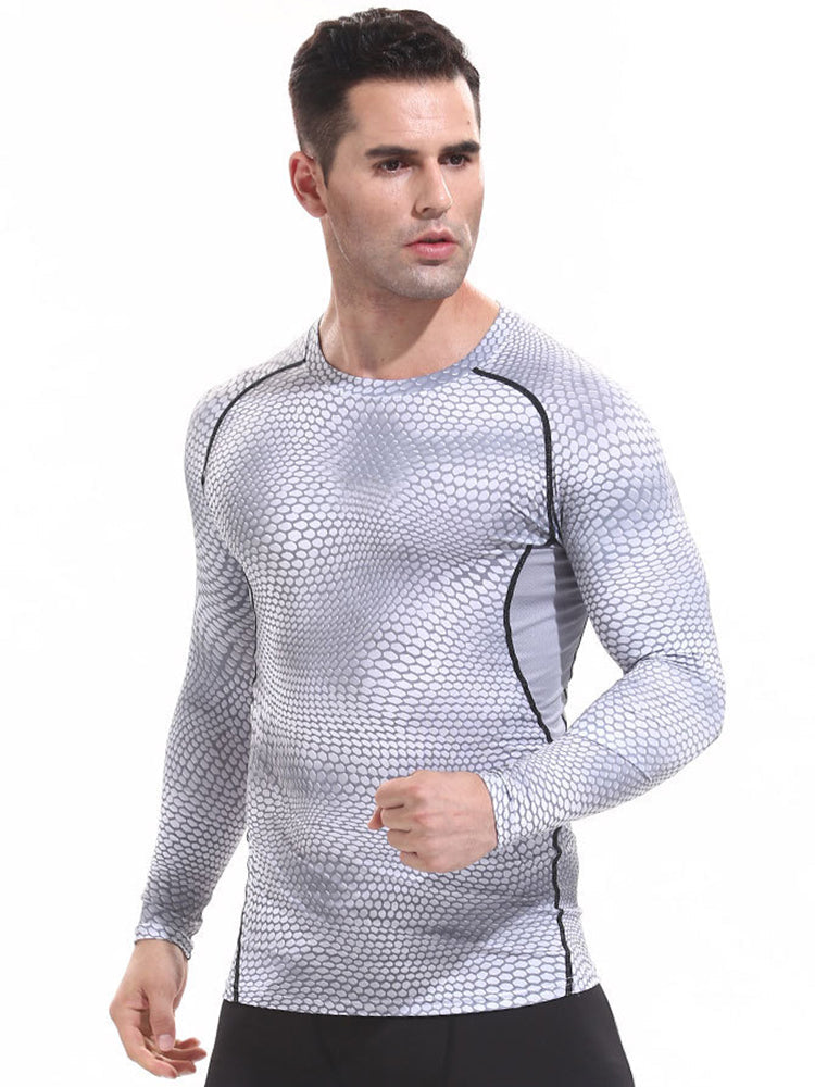Printed Breathable Tight Blazer for Men