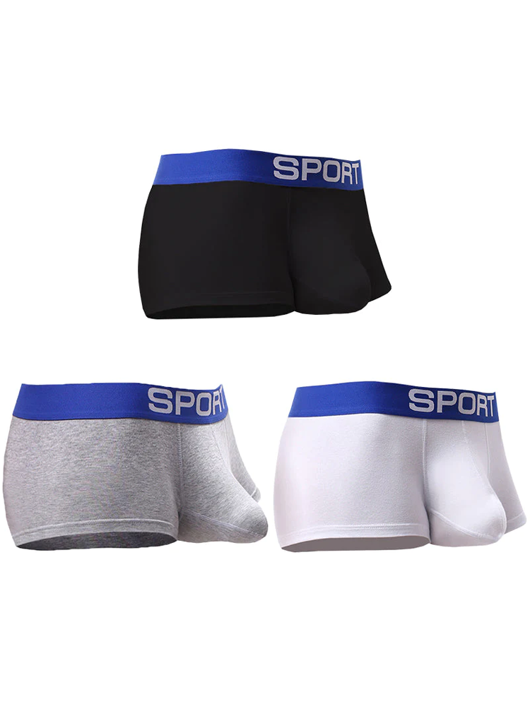 3 Pack Mens Sculpt Bulge Shape Support Pouch Underwear