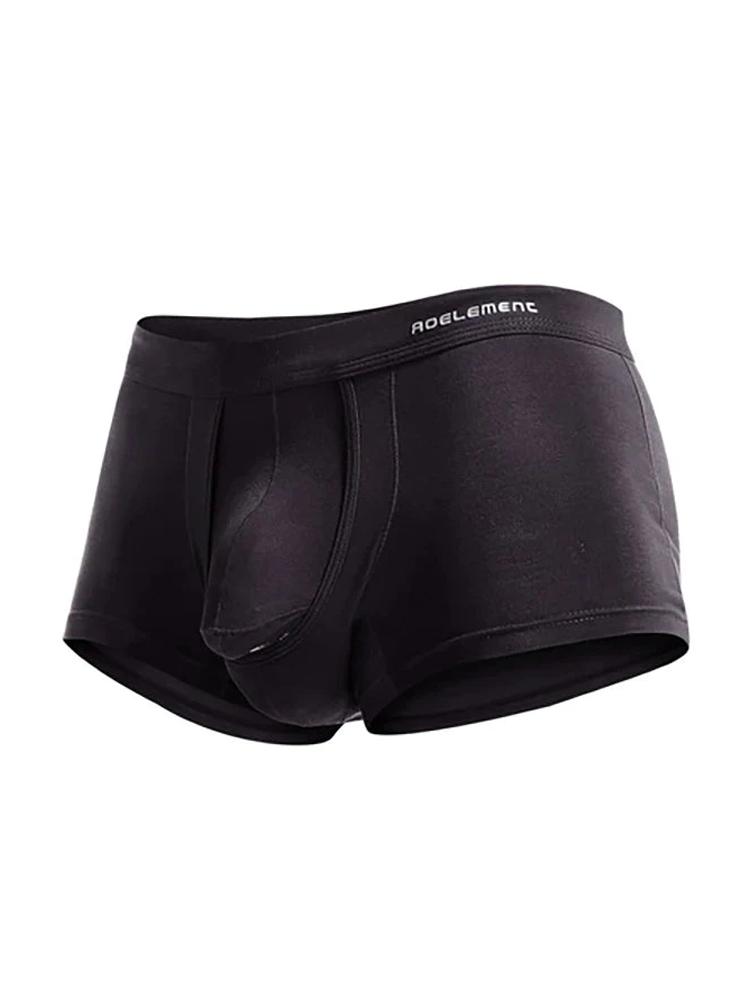 Men's Double Pouch Underwear Separate Pouch Modal Trunks