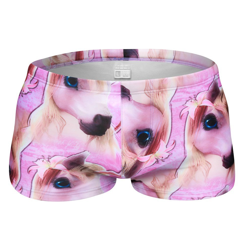 Mens Printed Quick Drying Surf Stretch Swim Trunks