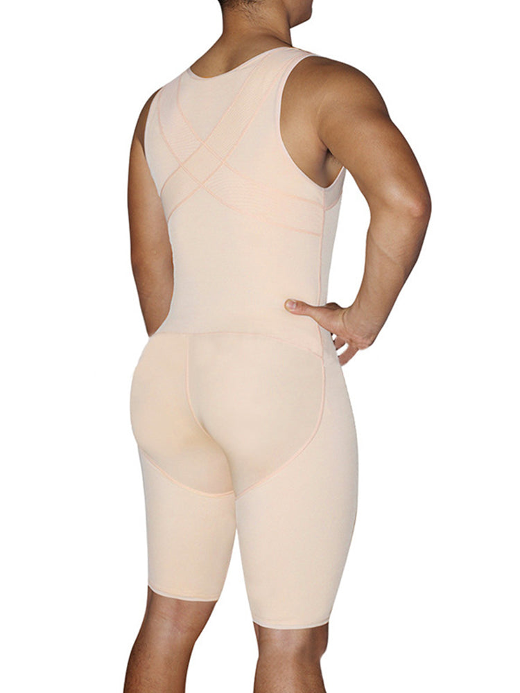 Men's Abdomen Body Shaper Legs Control Bodysuit