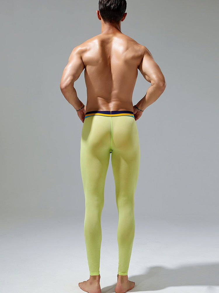 Men's Sexy Sport Long Johns With Large Pouch