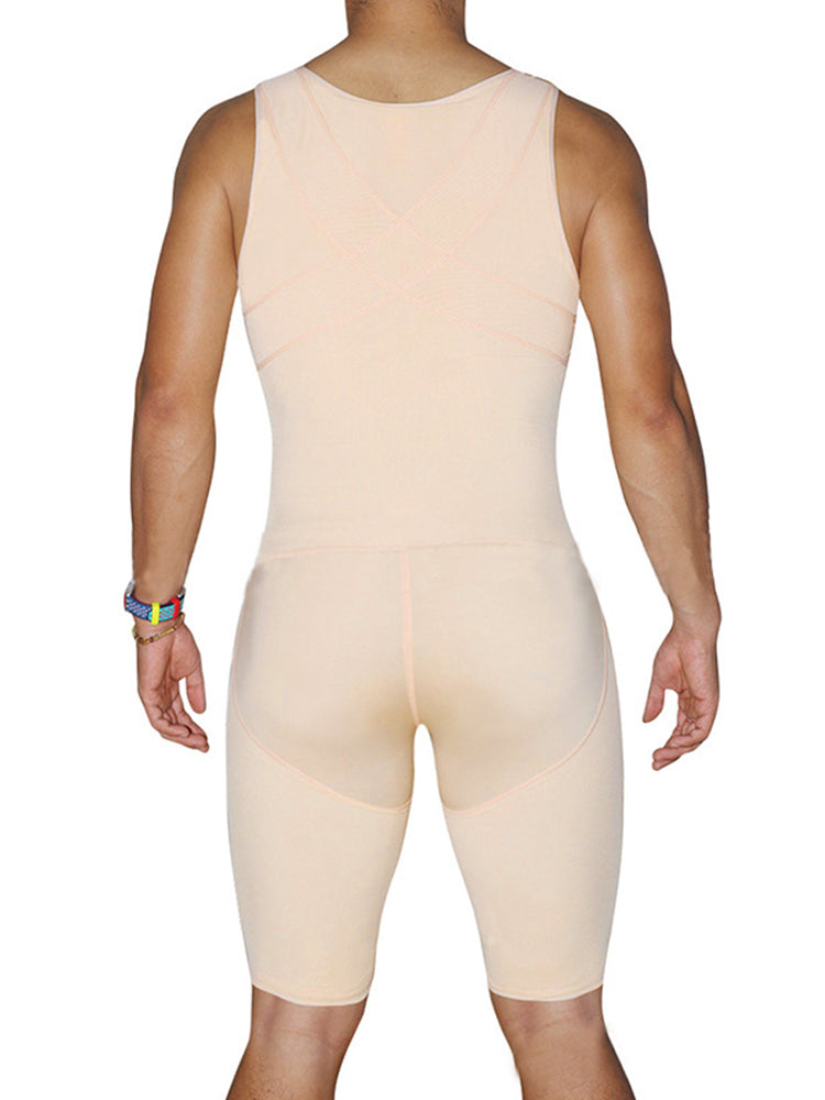Men's Abdomen Body Shaper Legs Control Bodysuit