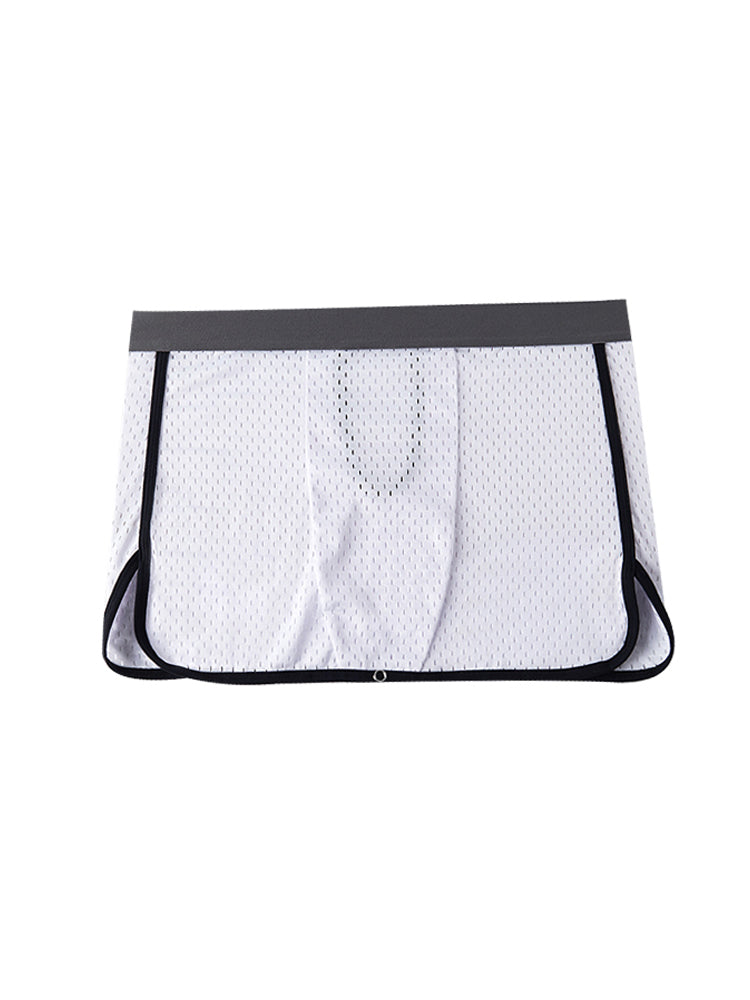 2 Pack Men's Button Casual U-Shaped Roman Skirt Dual-Purpose Arrow Pants Underwear