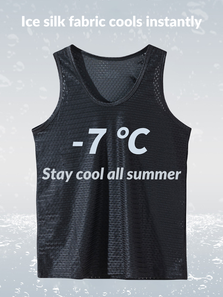 Men's Mesh Ice Silk Sleeveless Tank Top