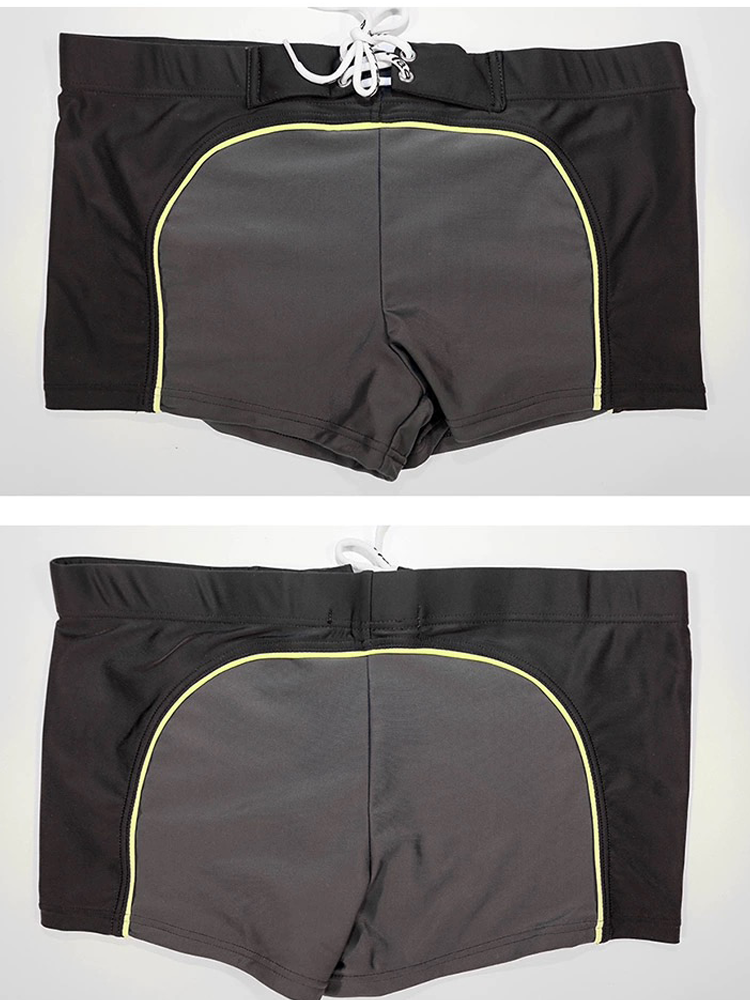 Men's Smooth Wave Swim Trunk With Drawstring