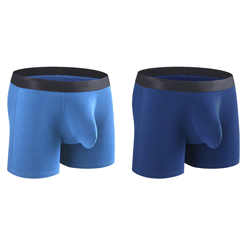 Men's Separate Big Pouch Long Boxer Briefs