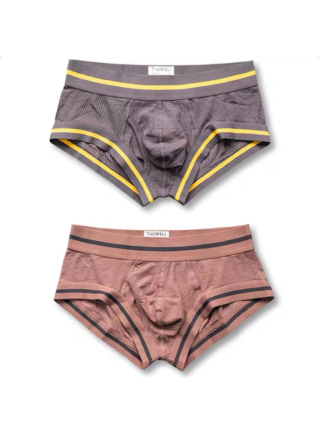 2 Pack Men's Spliced Color Trunks with Functional Fly