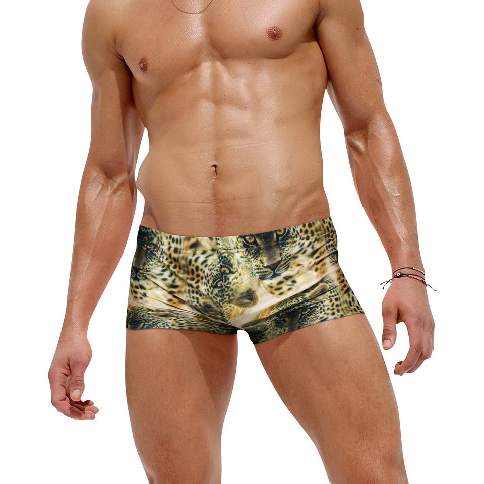 Mens Printed Quick Drying Surf Stretch Swim Trunks