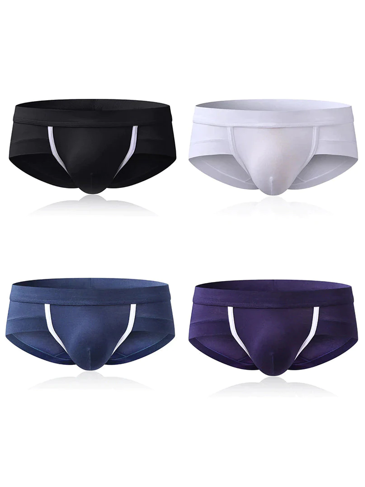 4 Pack Breathable Modal U Convex Pouch Briefs