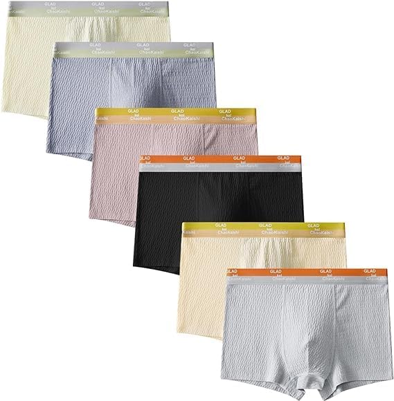 Bubble Cotton Men's Boxer Briefs Antibacterial Breathable Sweat Absorbent