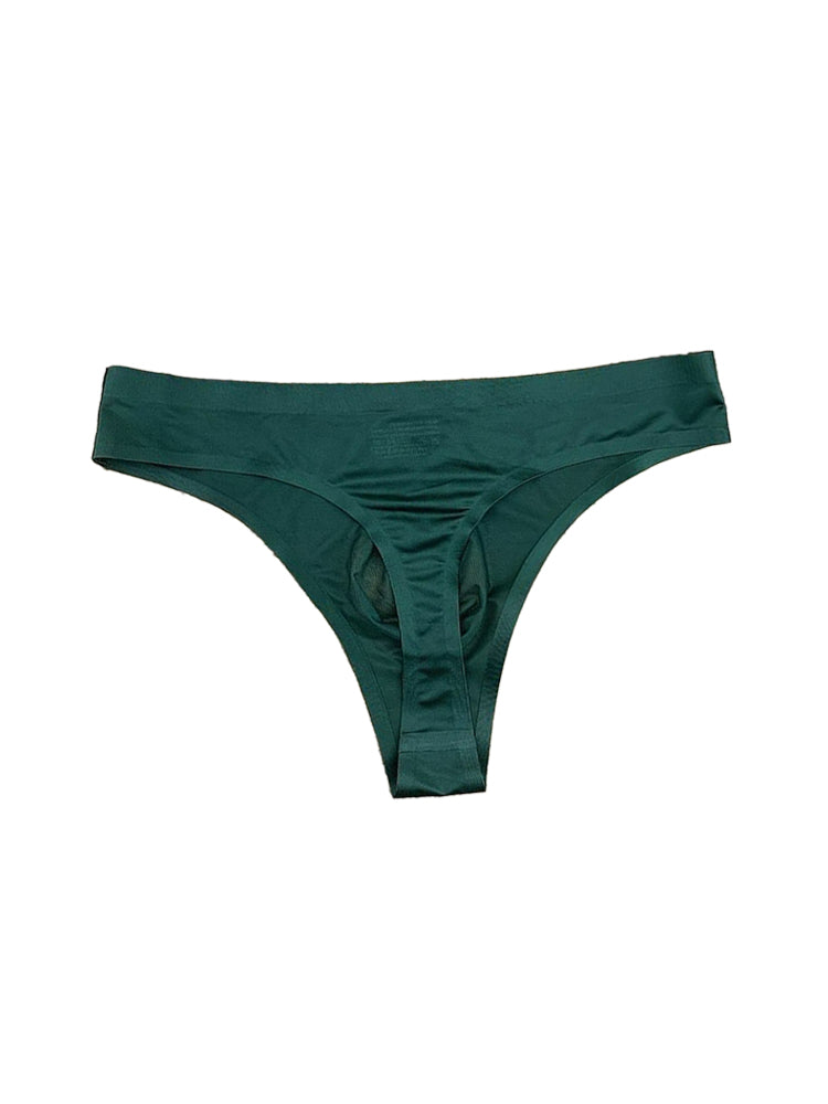 4-pack Men's Sexy Solid Color Letter Seamless Thong