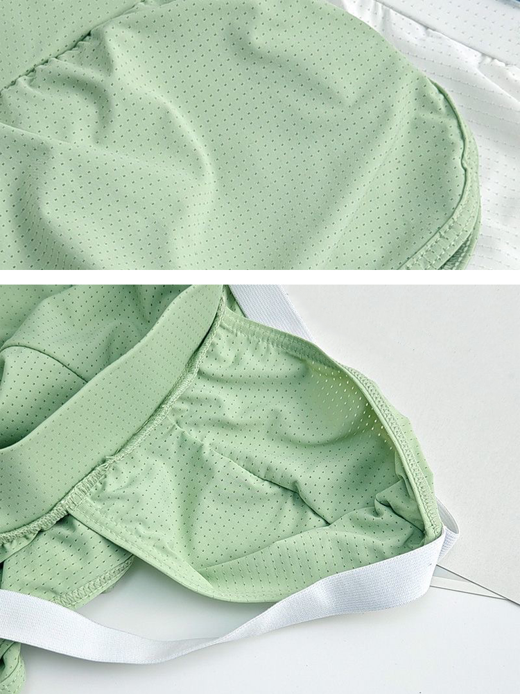 Men's Breathable Mesh Boxer Shorts With Separate Pouch