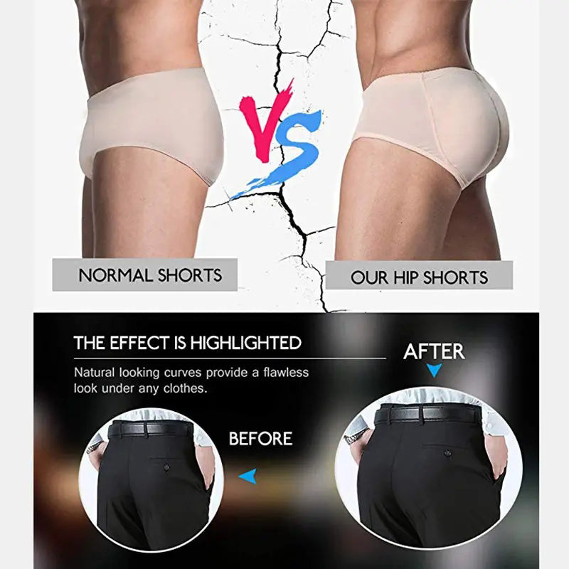 Men's Sexy Butt Lifting Padded Briefs Shapewear
