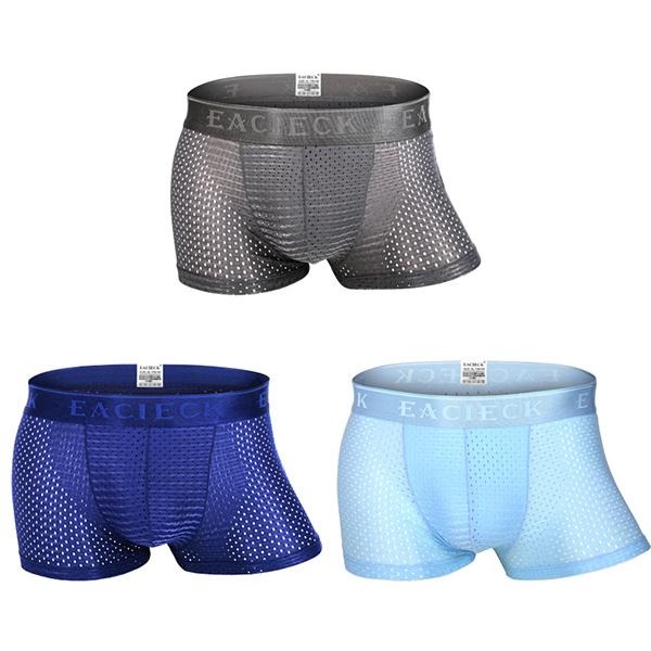 Men's Mesh Thin Ice Silk Underwear