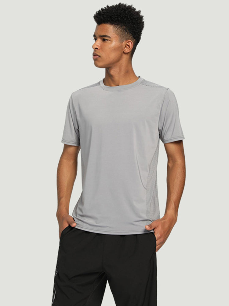 Men's Breathable Crew Neck Mesh T-shirt