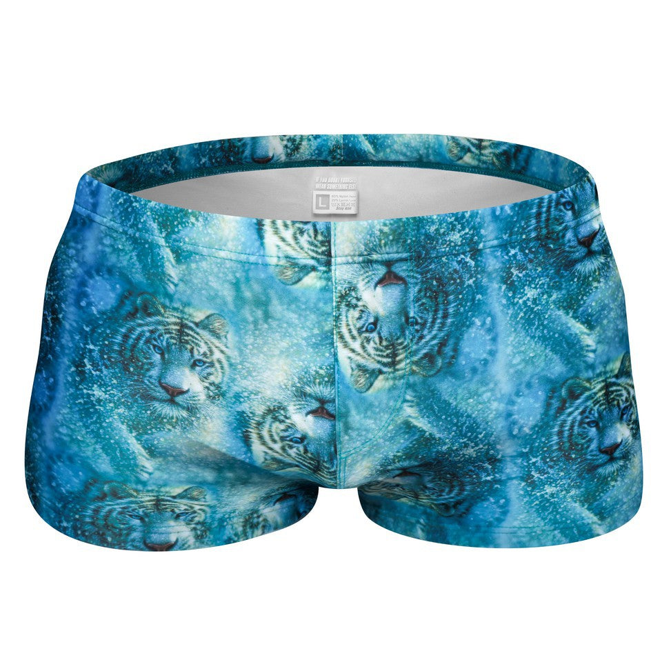 Mens Printed Quick Drying Surf Stretch Swim Trunks