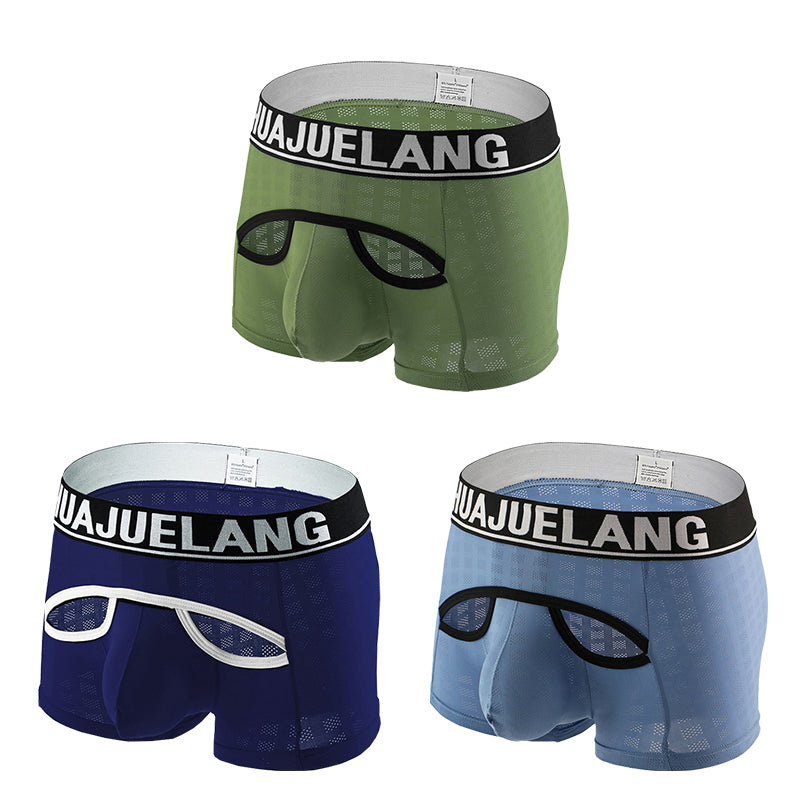 3 Pack Breathable Support Pouch Trunks