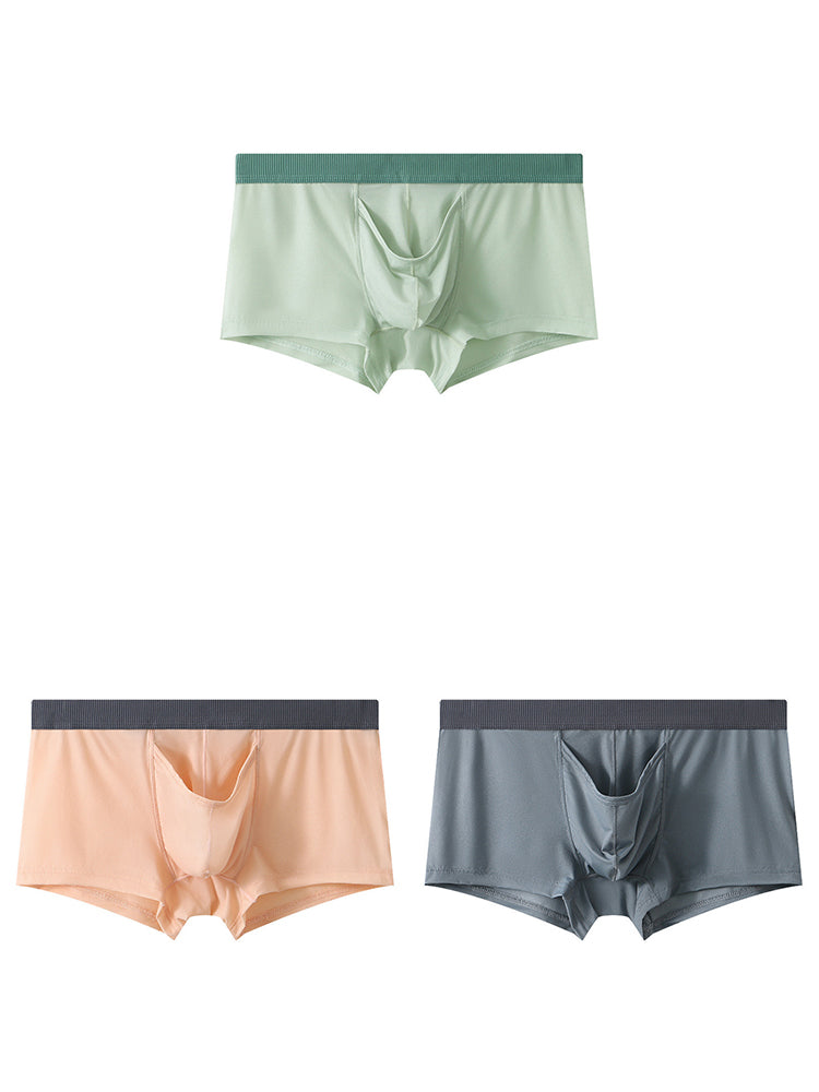3 Pack Separate Pouch Trunks With Fly Front