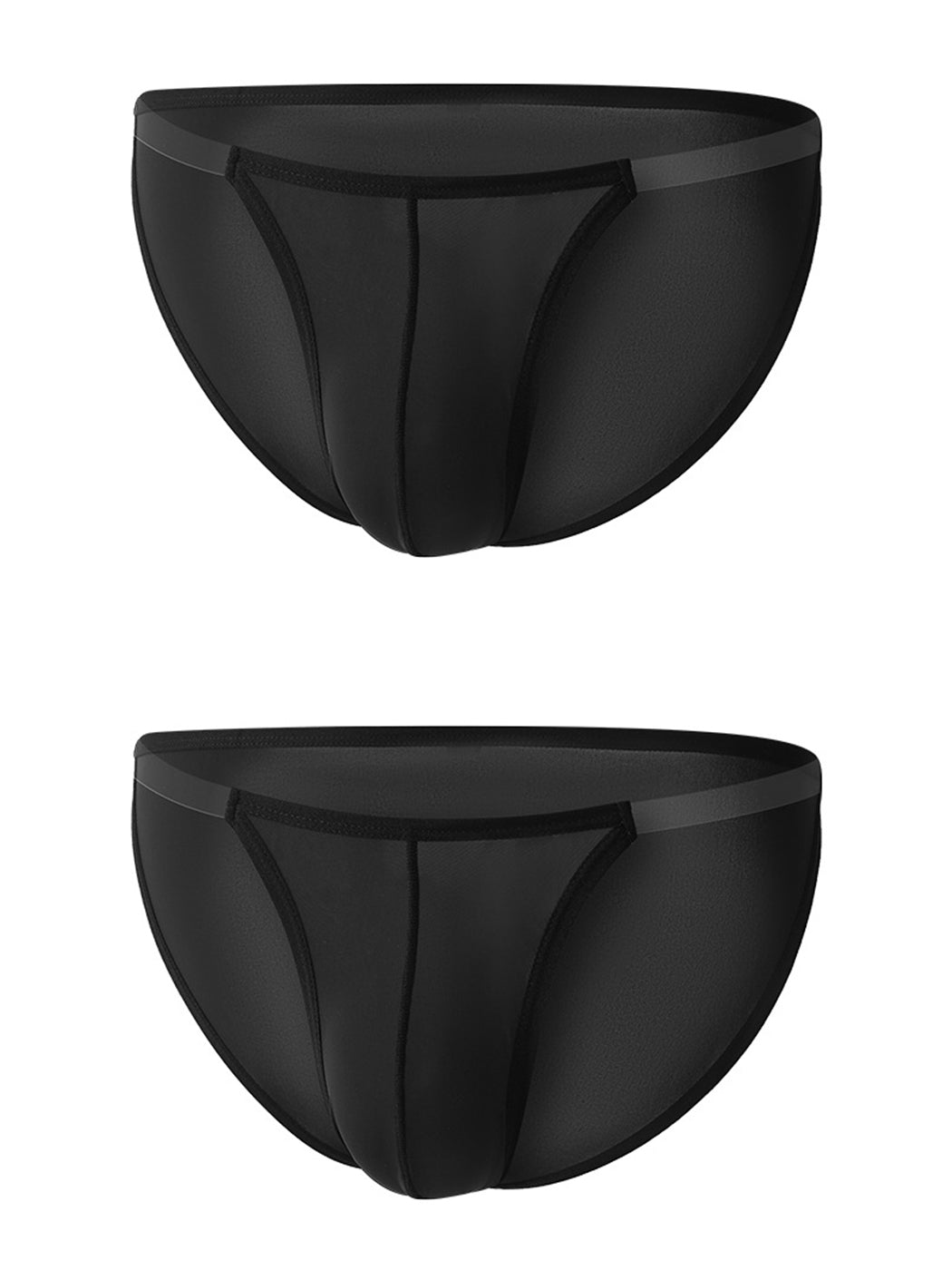 Sexy Spliced Transparent Belt Bikini For Men