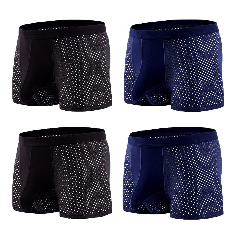 4 Pack Breathable Mesh Ball Pouch Underwear