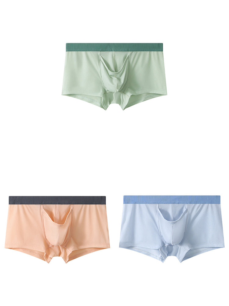 3 Pack Separate Pouch Trunks With Fly Front