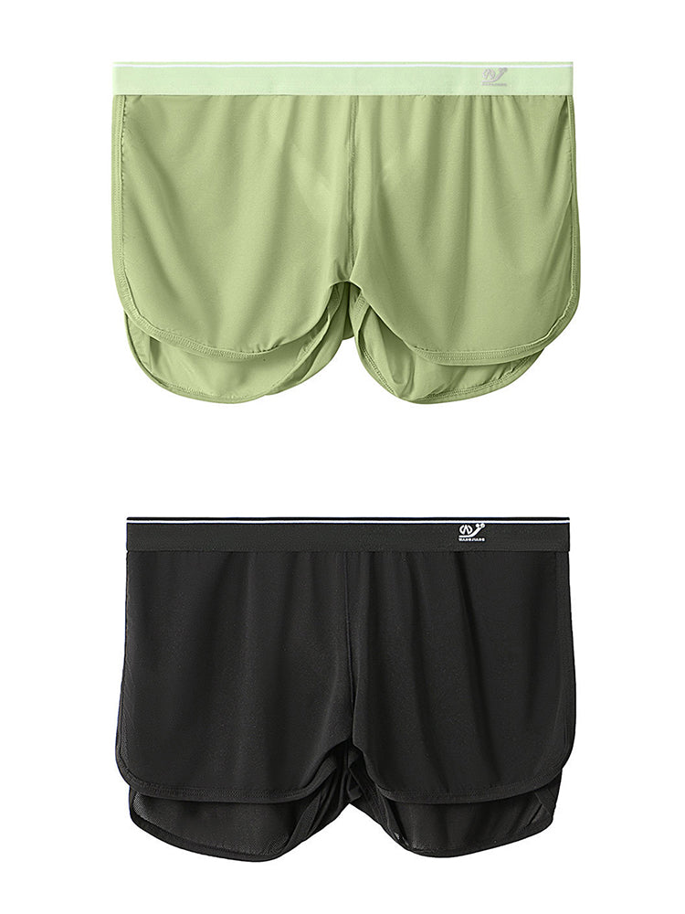 2 Pack Men's Separate Support Pouch Boxers