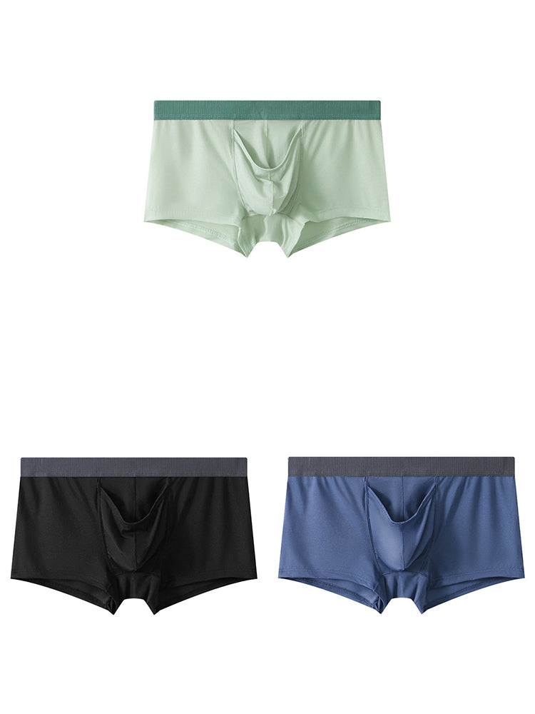 3 Pack Separate Pouch Trunks With Fly Front