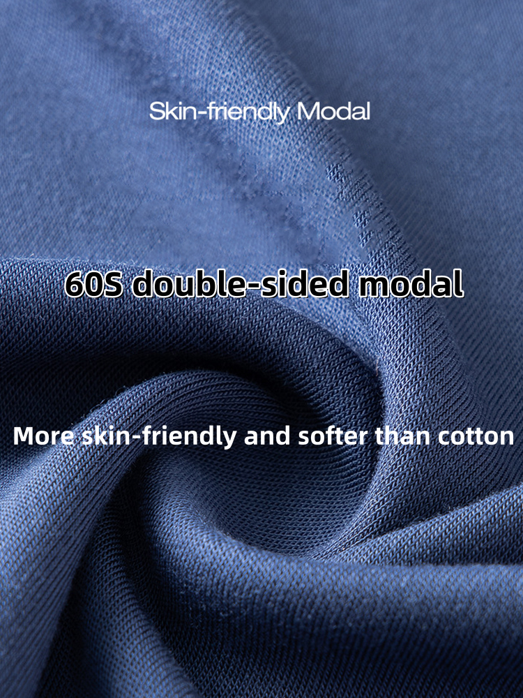Modal Summer Short Sleeve T-Shirt Men Crew Neck Solid Color Casual Underwear Mens Clothing